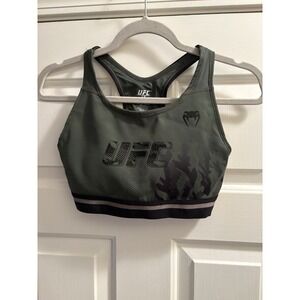UFC Women's Fight Week Sports Bra Green / Black Size Small